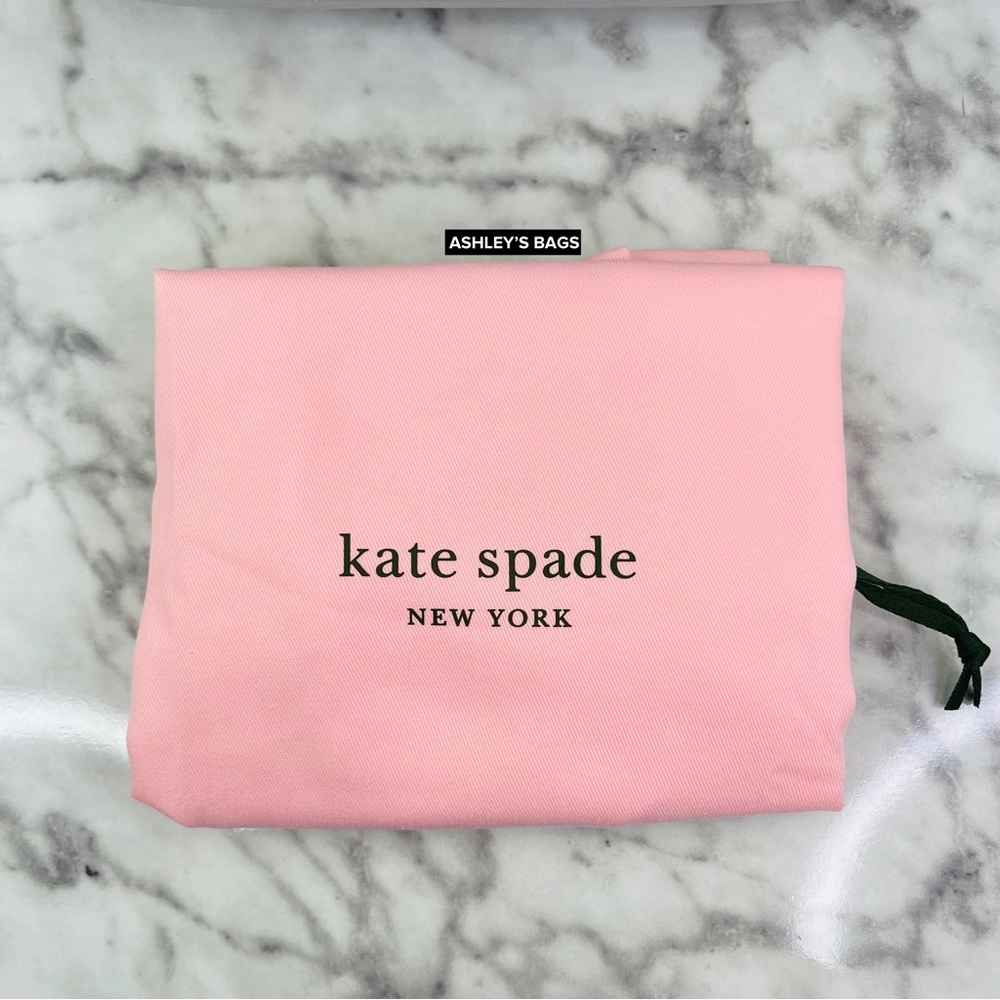 Kate Spade Sweet Treats Festive Pleated Small Barrel Bag In Starlight Silver - Picture 12 of 16